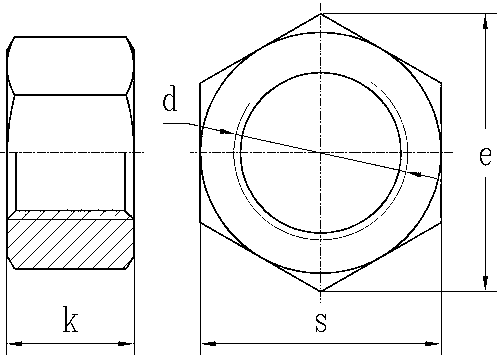 六角螺母 A级和B级(GB／T 6170-2015)
